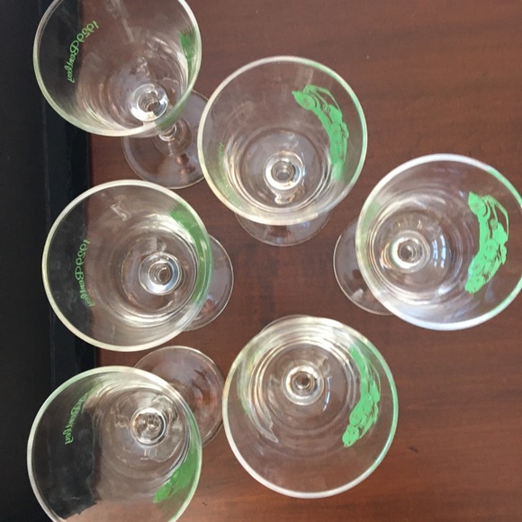 Six Mid century Cordial Glasses - Picture 2 of 6